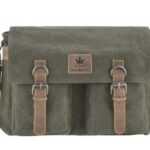 Greenburry Umhängetasche "Vintage Hemp", MessengerBag, Schultertasche, Hanf und Leder