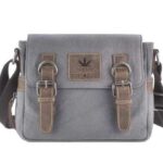 Greenburry Umhängetasche "Vintage Hemp", Schultertasche, Hanf und Leder