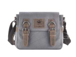 Greenburry Umhängetasche "Vintage Hemp", Schultertasche, Hanf und Leder