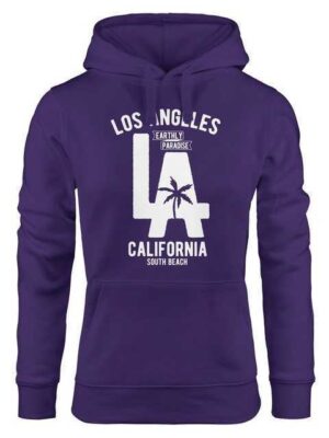 Neverless Hoodie "Hoodie Damen Los Angeles California LA Palme Sweatshirt Kapuze Hoody Neverless®"