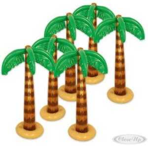 Tropische Palmen 6-er Set aufblasbar