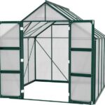 Vitavia Gewächshaus "Domus 6700", BxTxH: 257 x 263 x 253,9 cm, 4 mm Wandstärke, mit Doppelschwingtüren und bodentiefer Türschwelle, 4 mm Hohlkammerplatten