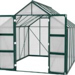 Vitavia Gewächshaus "Domus 8300", BxTxH: 257 x 325 x 253,9 cm, 6 mm Wandstärke, mit Doppelschwingtüren und bodentiefer Türschwelle, 6 mm Hohlkammerplatten