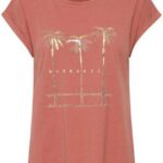 b.young T-Shirt "BYSAMIA PALM TSHIRT - 20810061" T-Shirt mit Print