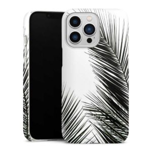 iPhone 13 Pro Handy Premium Case Smartphone Handyhülle Hülle glänzend Jungle Palm Tree Leaves Premium Case