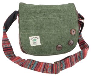 Guru-Shop Schultertasche Boho Schultertasche aus Nepal, Hanf..