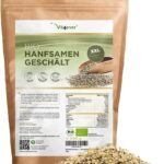 Bio Hanfsamen geschält - 1100 g (1,1 kg) - Natürliche Protein Eiweißquelle