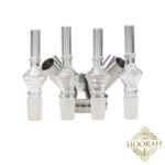 4 x Glasschliffadapter "Pearl" 18/8Hinweis: Die abgebildete Base gehört nicht zum Lieferumfang.