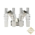 4 x Glasschliffadapter "Jackson" 18/8Hinweis: Die abgebildete Base gehört nicht zum Lieferumfang.