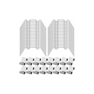 100-teilige Gewächshaus-Verglasungsclips enthalten 50-W-Edelstahlklemmen und 50 Z-Typ-Gewächshaus-Glasclips