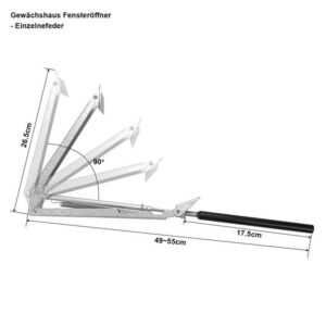 Bettizia Gewächshaus Automatischer Fensteröffner für Gewächshaus, bis ca.7 kg