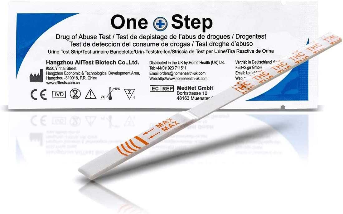 One+Step THC Urintest, Drogentest Cannabis Marijuana Haschisch, Urin Teststreifen