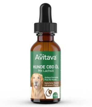 Avitava - CBD Vollspektrum Tropfen CBD-Öl Hunde mit Lachsöl