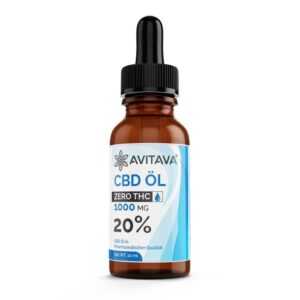 Avitava® Zero CBD Öl THC-freies hochaktives CBD Öl 20%