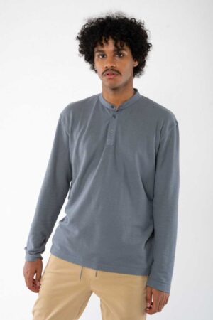 Basic Henley Hemd aus Hanf & Bio Baumwolle