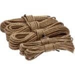 Garpet - Hanfseil Tauwerk Juteseil Natur Hanf Jute gedreht Kordel Leine Schnur Tau Seil Wetterfest Deko Garten Boot 10mm 20 Meter