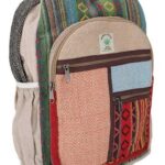 Guru-Shop Freizeitrucksack Ethno Hanf Rucksack - bunt