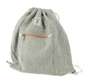 Guru-Shop Freizeitrucksack Ethno Hanf Rucksack mit Fischgrätenmuster,..