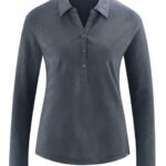 HempAge Blusenshirt HempAge Damen Blusen-Shirt Hanf/Bio-Baumwolle