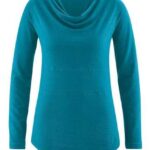 HempAge Langarmshirt HempAge Damen Langarm-Shirt Rhianna Hanf/Bio-Baumwolle