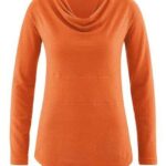 HempAge Langarmshirt HempAge Damen Langarm-Shirt Rhianna Hanf/Bio-Baumwolle