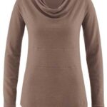 HempAge Langarmshirt HempAge Damen Langarm-Shirt Rhianna Hanf/Bio-Baumwolle