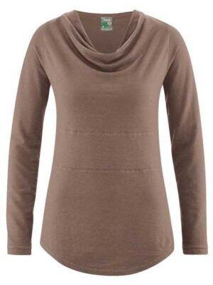 HempAge Langarmshirt HempAge Damen Langarm-Shirt Rhianna Hanf/Bio-Baumwolle