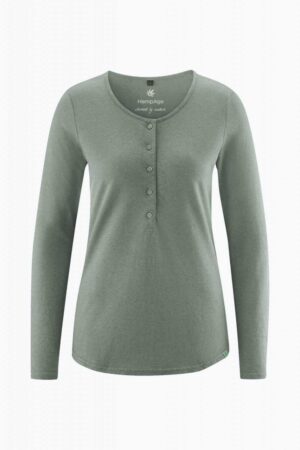 Henley Longsleeve aus Hanf & Bio Baumwolle