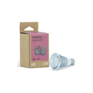 Parus by Venso led Pflanzenlampe Vollspektrum Cultura led Lampe E27 6W 60°, Wachstumslampe für Pflanzen wie Kräuter-, Gemüse- und Blühpflanzen, Parus