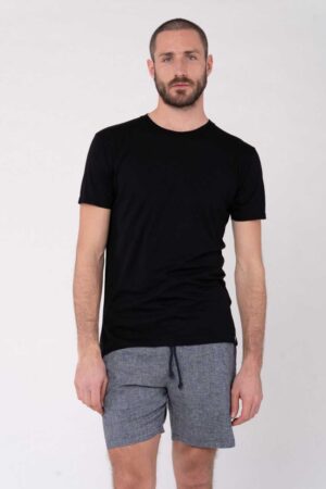 Slim-fit T-Shirt aus Hanf & Bio Baumwolle