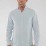 YVES Knopf Shirt aus Leinen, Leinen & Hanf