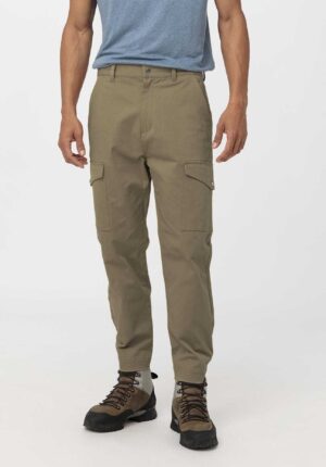 hessnatur Herren Cropped Cargohose aus Bio-Baumwolle mit Hanf - beige - Größe 48