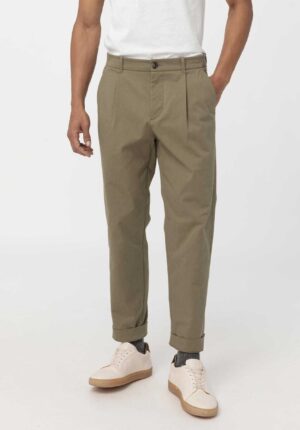 hessnatur Herren Hose Relaxed Fit aus Bio-Baumwolle mit Hanf - beige - Größe 52