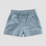 hessnatur Kinder Shorts aus Bio-Baumwolle mit Hanf und Schurwolle - blau - Größe 158/164