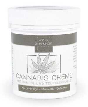 vom Pullach Hof Körpercreme Alpenhof Cannabis Creme 125ml mit Hanf Öl und Teufelskralle, 1-tlg., Pflegende Eigenschaften aus Ölen bekannter Pflanzen