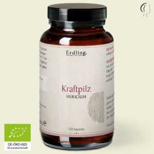 BIO Kraftpilz Hericium - Vitalpilz Synergetikum - 120 Kapseln