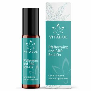 Vitadol Pfefferminz und CBD Kopf Roll-On